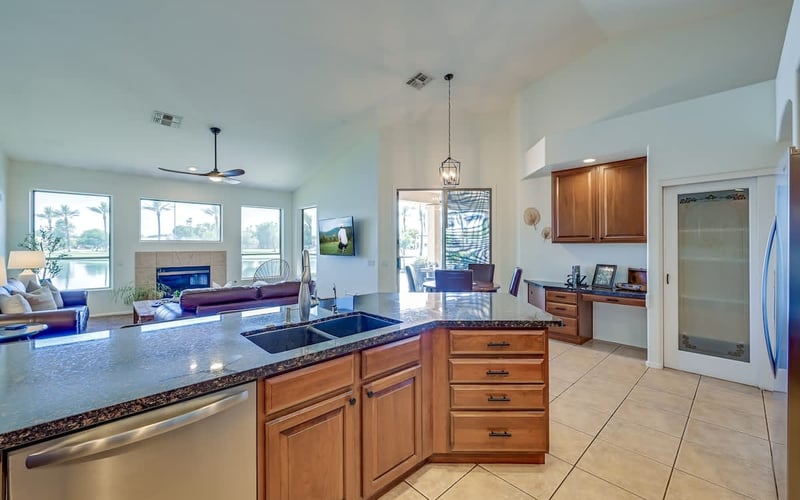 Chandler Lakefront Heated Pool — backyard