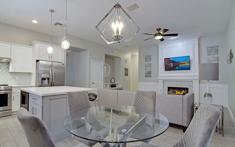 Modern Chandler Home — pool and fire pit