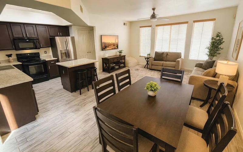 Tempe home near Sloan Park — living room