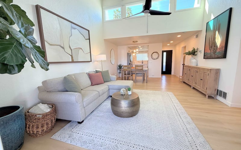 Old Town Scottsdale Condo — living room